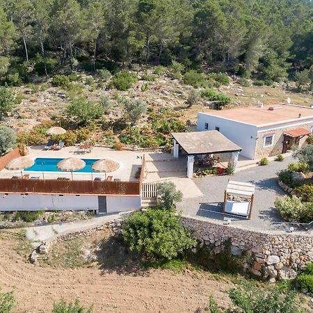 Casa Can Lluc Con Piscina, Jardin Y Vista Al Campo 산트 미켈 데 발란사트 외부 사진