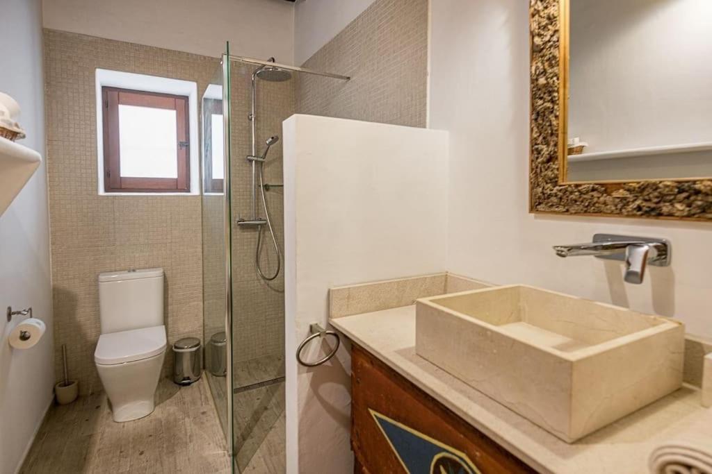 Casa Can Lluc Con Piscina, Jardin Y Vista Al Campo 산트 미켈 데 발란사트 외부 사진