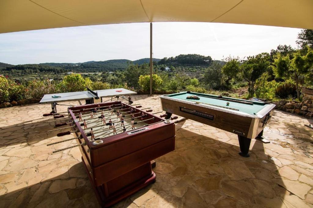 Casa Can Lluc Con Piscina, Jardin Y Vista Al Campo 산트 미켈 데 발란사트 외부 사진