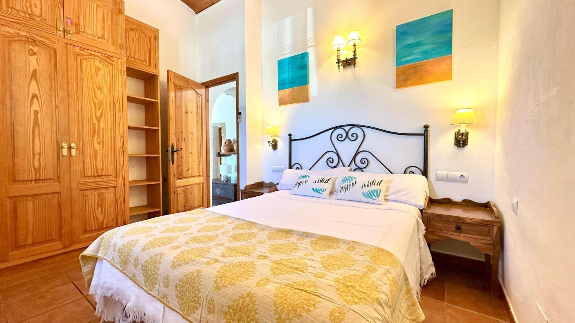 Casa Can Lluc Con Piscina, Jardin Y Vista Al Campo 산트 미켈 데 발란사트 외부 사진