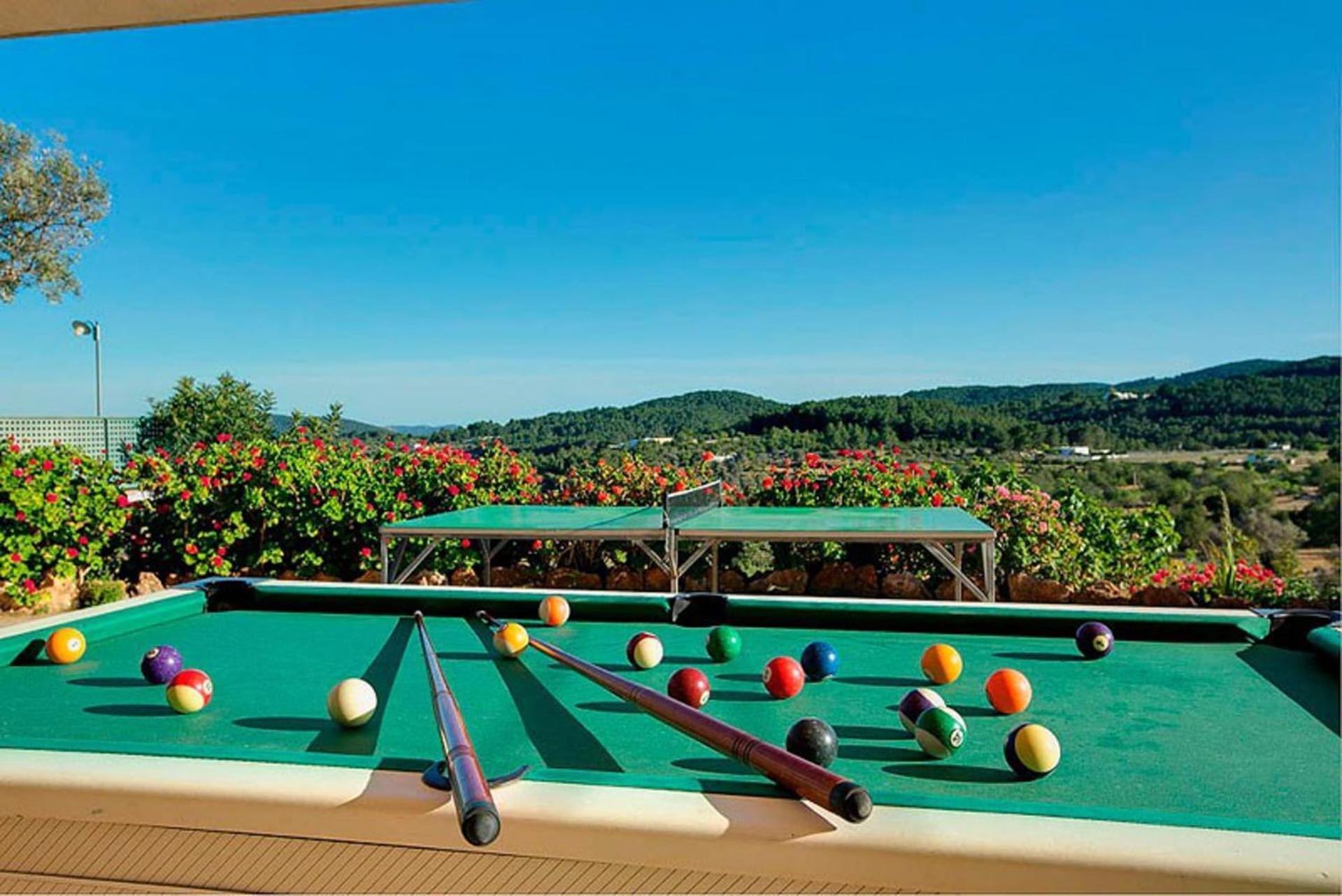 Casa Can Lluc Con Piscina, Jardin Y Vista Al Campo 산트 미켈 데 발란사트 외부 사진
